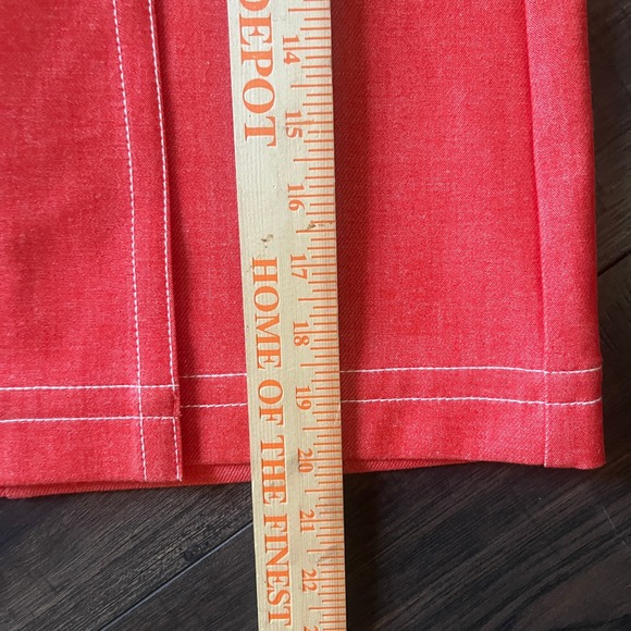 Ann Taylor Chambray Coral Orange Faux Wrap A Line Skirt Size 2 NWOT - Picture 7 of 9